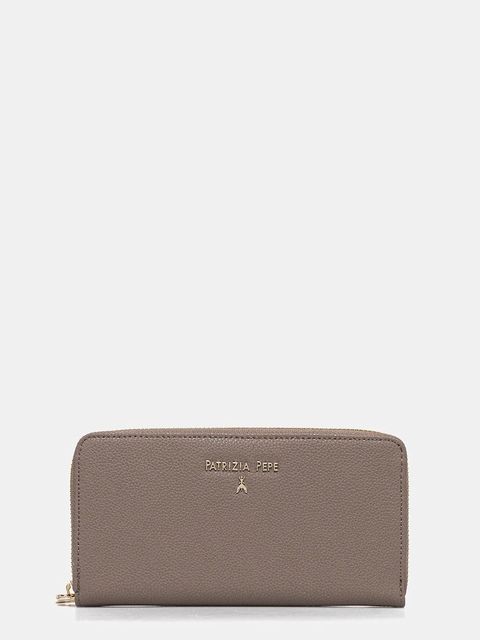 Patrizia Pepe portfel skórzany damski kolor beżowy CQ4879 L001 - zdjęcie produktu nr 1