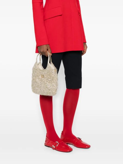 Miu Miu mini Ivy faux-fur tote bag - Gold - zdjęcie produktu nr 1