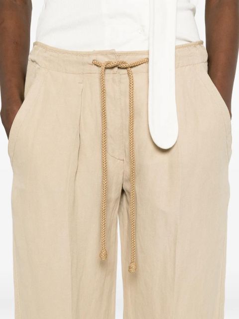 ISABEL MARANT Sharony drawstring trousers - Neutrals