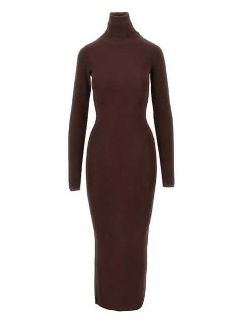 ENTIRE STUDIOS roll-neck midi dress - Brown - zdjęcie produktu nr 1