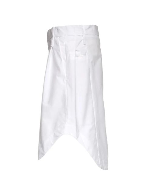 Victoria Beckham A-line midi skirt - White