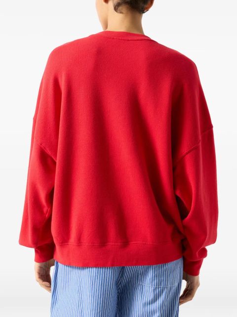 American Vintage long-sleeve crew-neck sweatshirt - Red