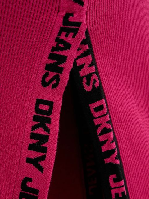 Dkny spódnica kolor różowy midi ołówkowa