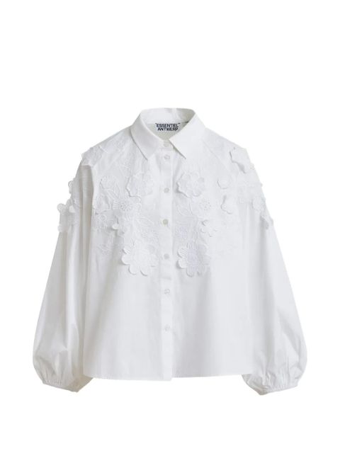 Essentiel Antwerp embroidered balloon-sleeve shirt - White - zdjęcie produktu nr 1