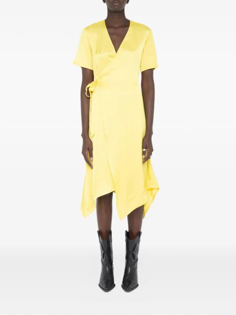 Zadig&Voltaire satin wrap dress - Yellow - zdjęcie produktu nr 2