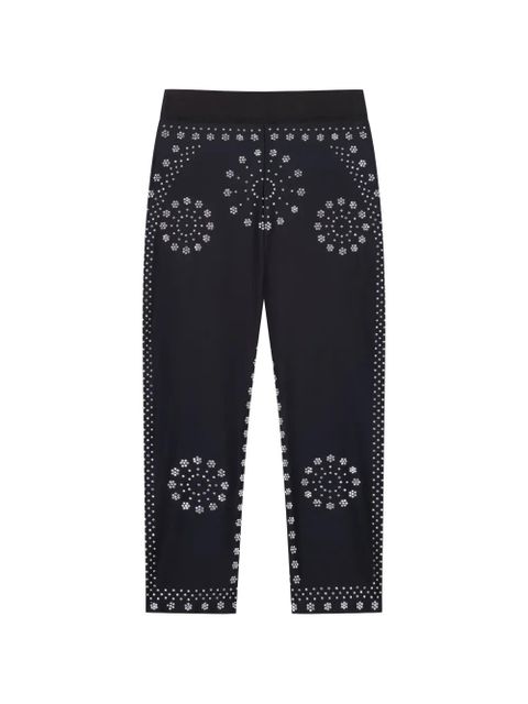 Coperni mantra-print cycling trousers - Black - zdjęcie produktu nr 1