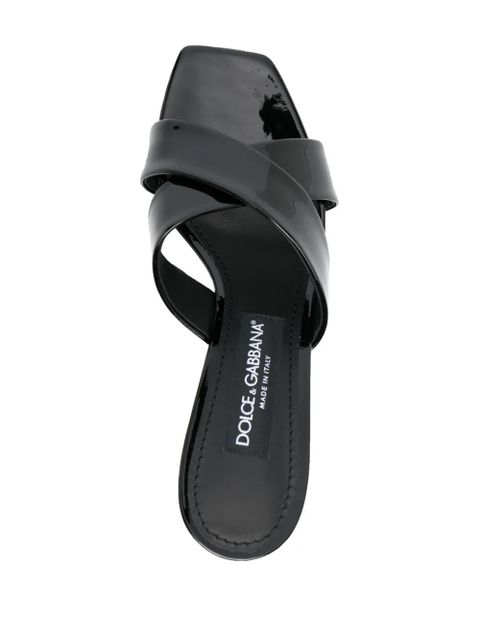 Dolce & Gabbana 3.5 85mm leather mules - Black