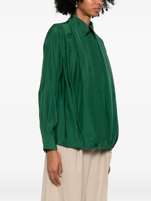 LOEWE pleated shirt - Green