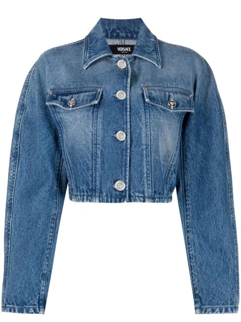 Versace cropped denim jacket - Blue - zdjęcie produktu nr 1