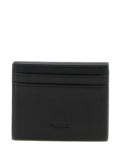 PINKO Saddle metal rings leather wallet - Black - zdjęcie produktu nr 2