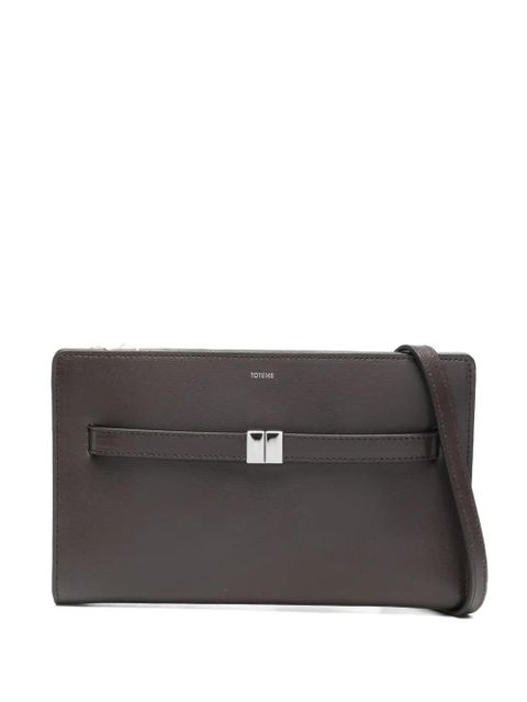 TOTEME belted cross body bag - Brown