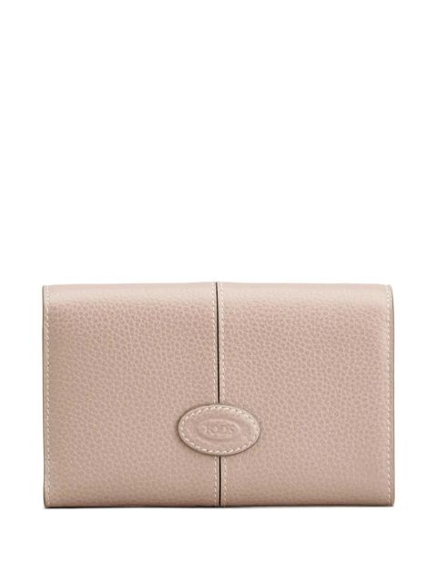 Tod's trifold leather wallet - Pink