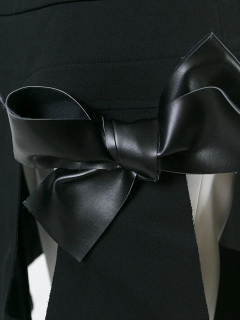 Comme Des Garçons cut-out bow detailing coat - Black