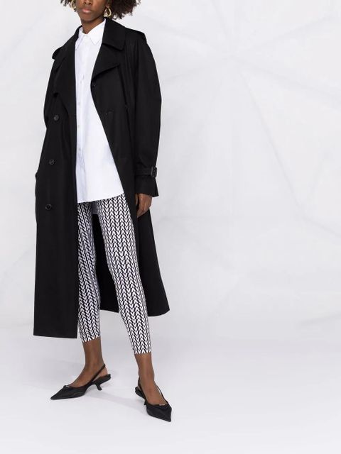 Valentino Garavani all-over logo-print leggings - Black - zdjęcie produktu nr 2