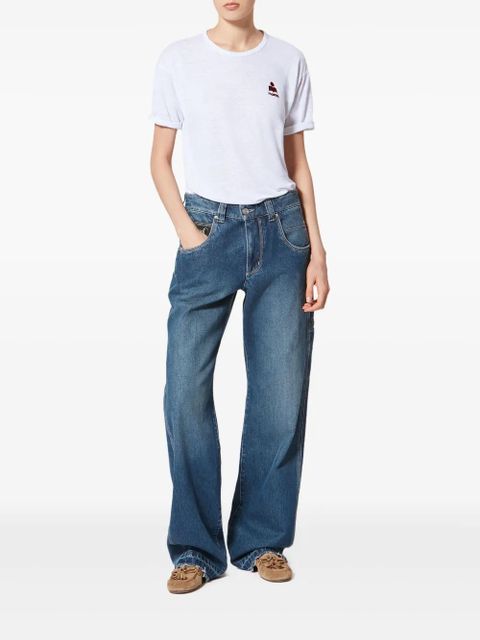 MARANT ÉTOILE Koldia logo T-shirt - White