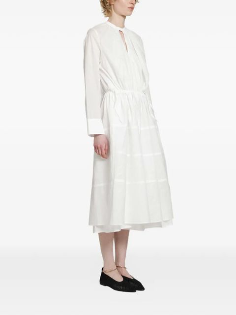 Jil Sander tiered midi dress - White - zdjęcie produktu nr 1