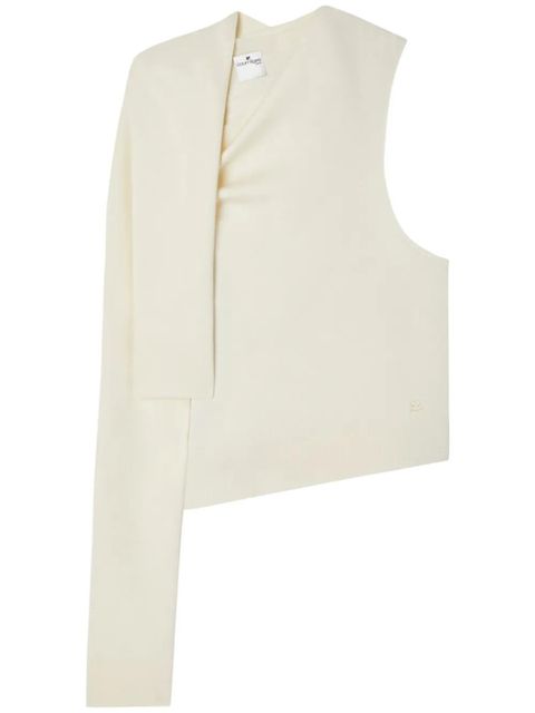 Courrèges off-shoulder knitted top - Neutrals - zdjęcie produktu nr 1