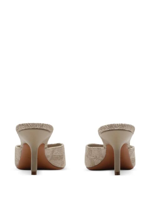 Burberry check Mews low sandals - Neutrals
