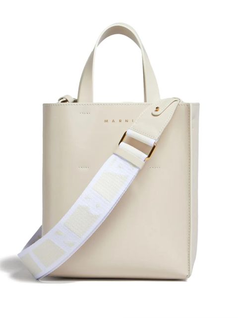 Marni mini Museo leather tote bag - Neutrals - zdjęcie produktu nr 1