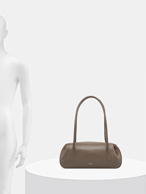 Yuzefi torebka skórzana OYSTER kolor beżowy YUZSS25-HB-OYSB-L052