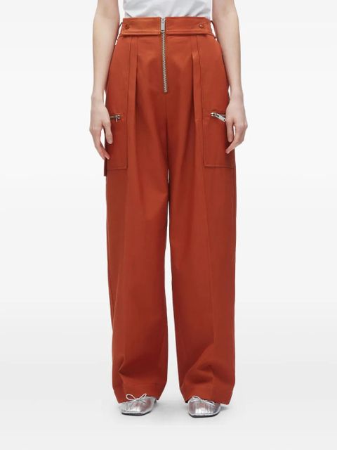 3.1 Phillip Lim pleated zip-fly trousers - Orange - zdjęcie produktu nr 2