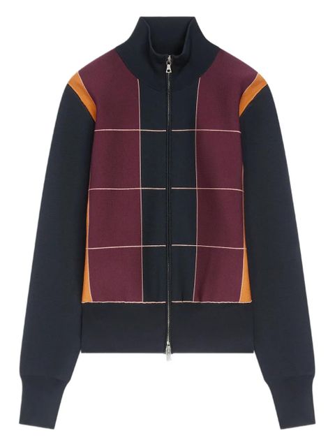 DRIES VAN NOTEN zipped checked jacket - Blue - zdjęcie produktu nr 1