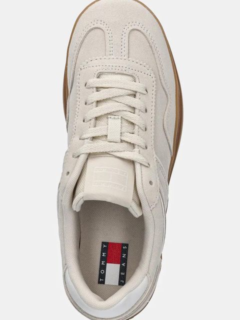 Tommy Jeans sneakersy zamszowe THE GREENWICH SUEDE kolor beżowy EN0EN02696 - zdjęcie produktu nr 2