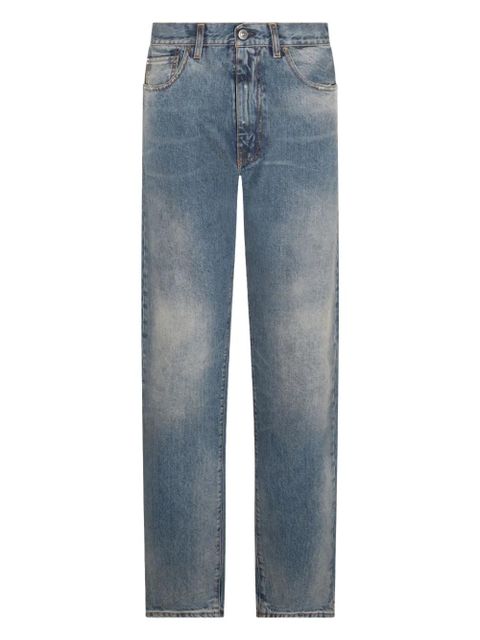 Maison Margiela distressed straight-leg jeans - Blue - zdjęcie produktu nr 1
