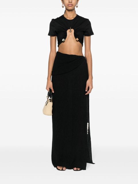 Magda Butrym asymmetric-design skirt - Black - zdjęcie produktu nr 2