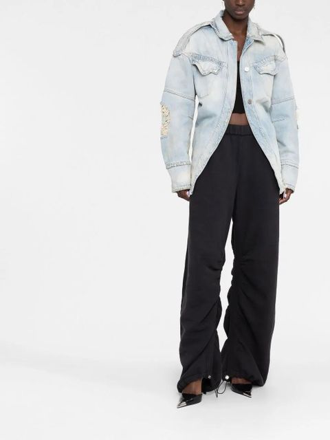 The Attico distressed denim jacket - 176 - zdjęcie produktu nr 2