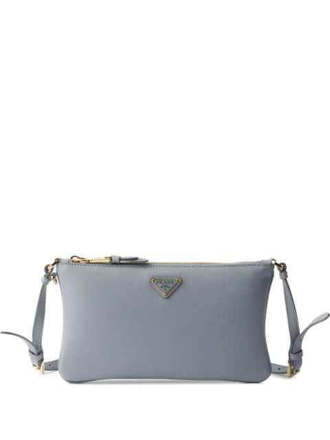 Prada leather shoulder bag - Blue - zdjęcie produktu nr 1