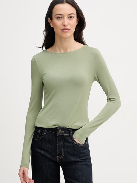 United Colors of Benetton longsleeve damski z wiskozy - zdjęcie produktu nr 2