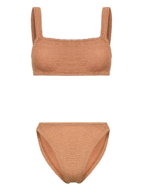 Hunza G Xandra crinkled bikini set - Neutrals - zdjęcie produktu nr 1