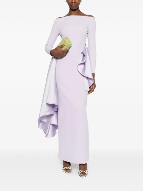 Solace London Kiana off-shoulder maxi dress - Purple - zdjęcie produktu nr 1