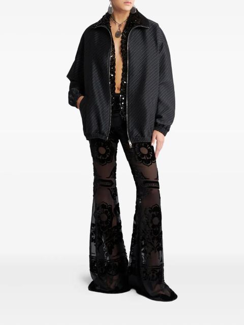 ETRO striped-jacquard bomber jacket - Black - zdjęcie produktu nr 2