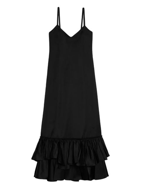 Jil Sander bottom-ruffles dress - Black - zdjęcie produktu nr 1