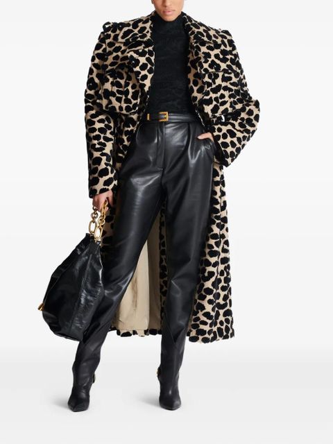 Balmain baroque-pattern long-sleeved top - Black