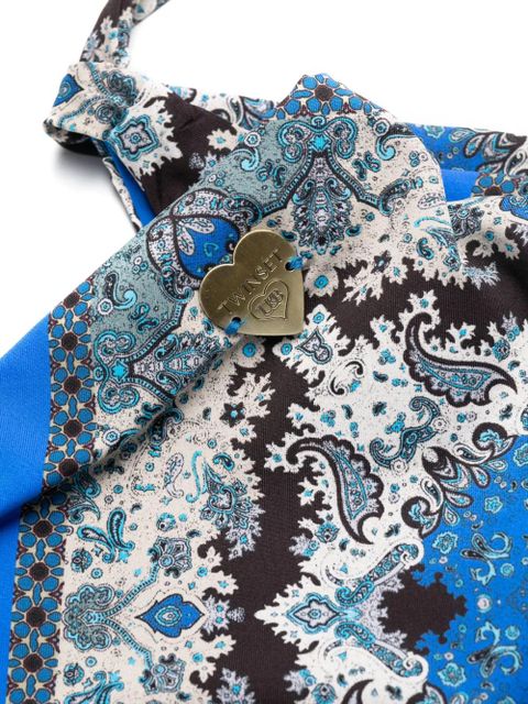TWINSET paisley-print bikini bottoms - Blue