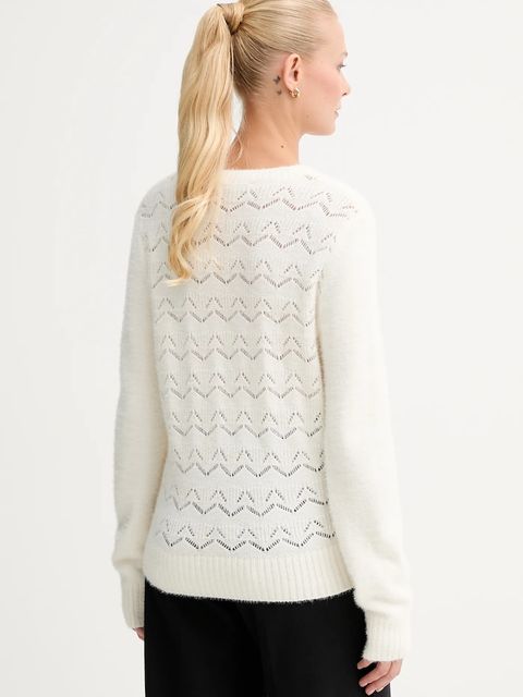 Morgan sweter damski kolor beżowy lekki MLILOU