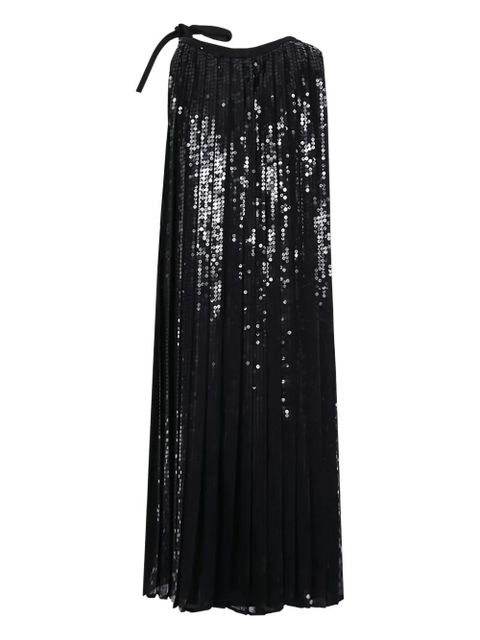 Prada sequin-embellished pleated dress - Black - zdjęcie produktu nr 1
