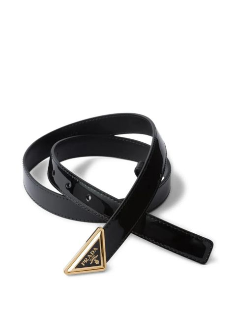 Prada patent leather belt - Black