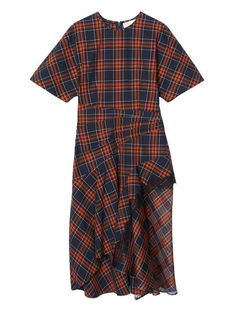 3.1 Phillip Lim plaid-pattern asymmetrical dress - Red - zdjęcie produktu nr 1
