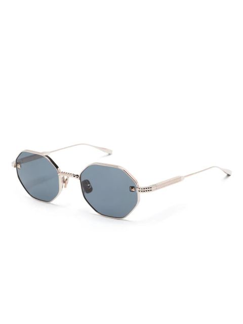 VALENTINO GARAVANI EYEWEAR V-Stud sunglasses - Gold - zdjęcie produktu nr 2