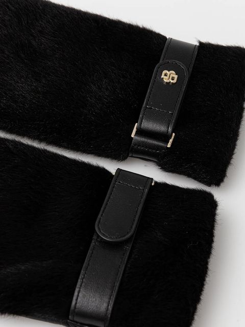 BOSS rękawiczki damskie kolor czarny 50551632 - zdjęcie produktu nr 2