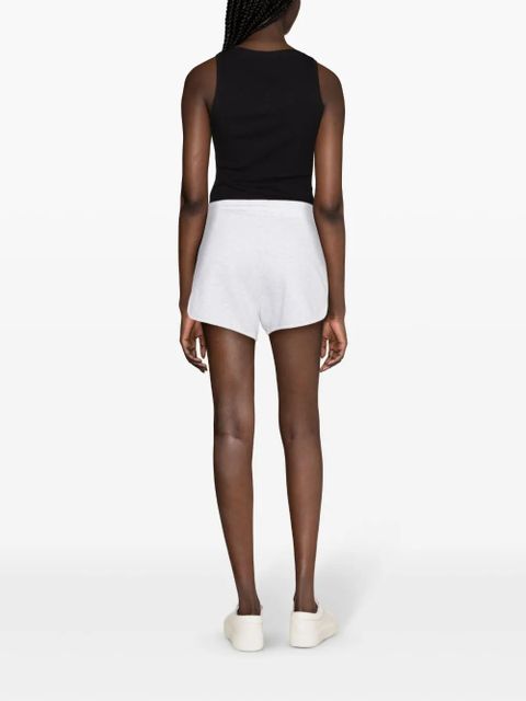 Zadig&Voltaire logo-charm cotton mini shorts - Grey