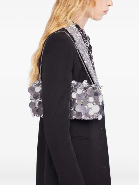 Rabanne sequin shoulder bag - Silver