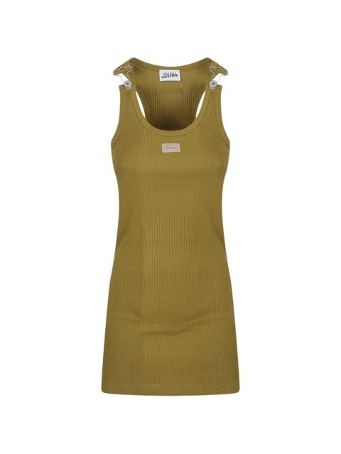 Jean Paul Gaultier ribbed-knit mini dress - Green - zdjęcie produktu nr 1