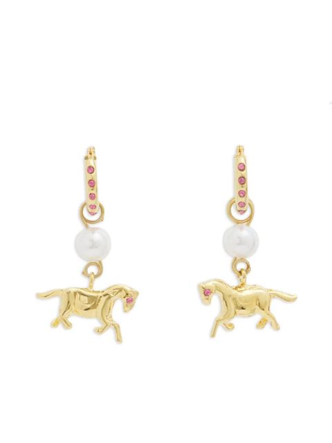 Marni horse-pendant earrings - Gold - zdjęcie produktu nr 1