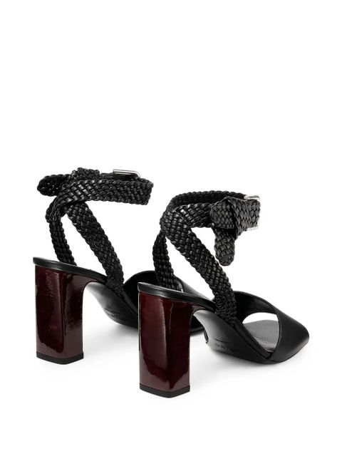 Jimmy Choo Rori braided buckled sandals - Black