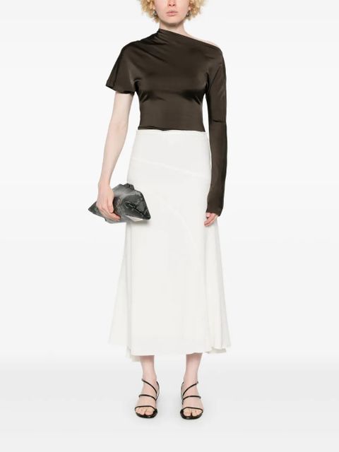 Victoria Beckham panelled skirt - White